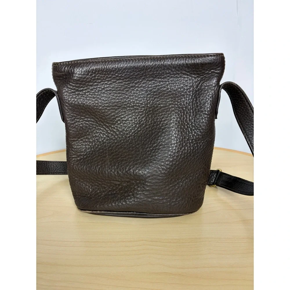 Coach Sonoma Small Bucket Zip Natural Grain Leather Crossbody Bag Brown 4907